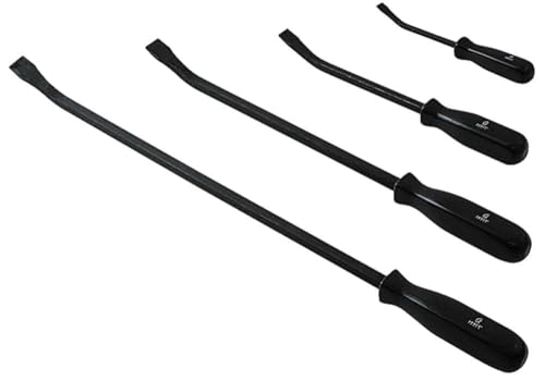 SUNEX TOOLS 9704 Pry Bar Set with Ergonomic Handles, 8" - 24", 4-Piece