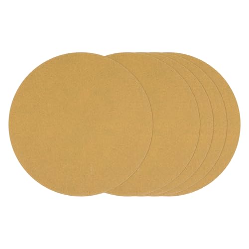 25Pcs Sanding Discs 8-7/8In 120Grit Hook and Loop Sandpapers Yellow - color: Yellow, size: 8-7/8 Inch(120 Grit)