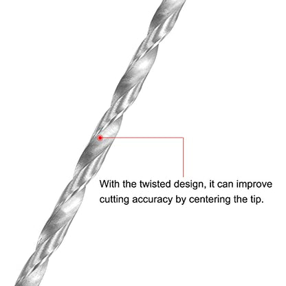 uxcell HSS Extra Long Twist Drill Bits,4mm Drill Dia 300mm Length 2Pcs - size: 4x300mm