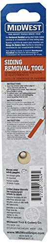 MIDWEST Siding Removal Tool, Offset Hardened, Steel Blade