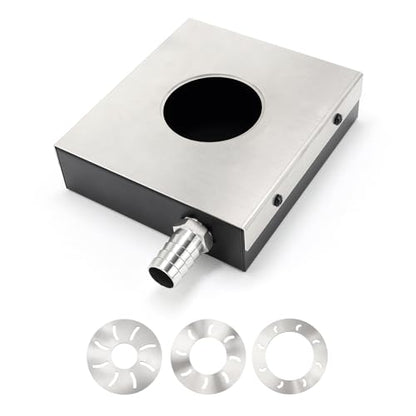 Benchtop Drill Press Square Dust Extraction Unit 7-1/2’’x 6-1/2’’ Metal, Drill Press Dust Collector for Woodworking