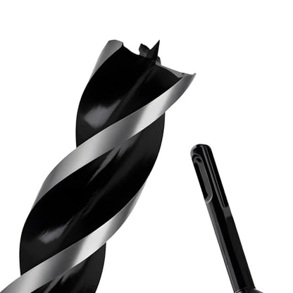 1-1/2" x 9" Auger Drill Bit with SDS Plus Shank for Wood - size: 1-1/2"x9"
