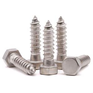 (6 PCS) 1/2 x 1-1/2" Stainless Steel Hex Lag Screws Bolts, 304 Stainless Steel Hexagon Head Lag Wood Screws, Full Thread, by RoyceMart - size: 1/2 x 1-1/2"