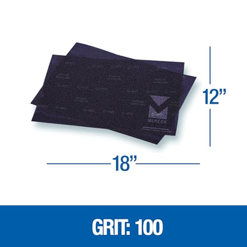 Mercer Industries 449128100 12" x 18" Floor Sanding Screen Sheets, 100 Grit (10 pack) - color: Screen Sheets, style: 100 Grit