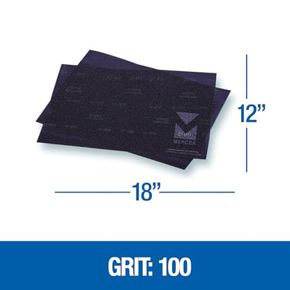 Mercer Industries 449128100 12" x 18" Floor Sanding Screen Sheets, 100 Grit (10 pack) - color: Screen Sheets, style: 100 Grit