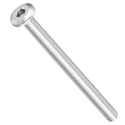 METALLIXITY Flat Head Hex Socket Cap Screws M6-1x75 10Pcs - color: Silver Tone, size: M6-1x75mm