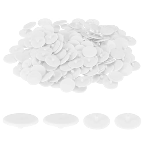 uxcell 300Pcs 3x17.5mm Plastic Hole Plugs, Round Screw Cap Cover, Panel Drill Hole Plugs for Furniture Cabinet Cupboard Shelves Fencing Post Pipe Insert End Caps, White - color: White, size: 3x17.5mm