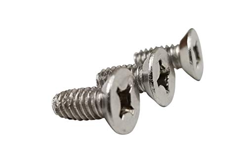 Machine Screws for Door Hinges Satin Nickel #10-24 x 1/2 Inch 24-Pack - color: Satin Nickel