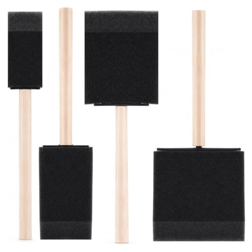 4 Pcs Foam Paint Brushes 4 Sizes Foam Sponge Brush for Painting
