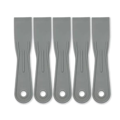 5 Pack Flexible Paint Scraper - Spackle Tool Set, Plastic Putty Knife Scraper, Spreader for Walls & Ceilings