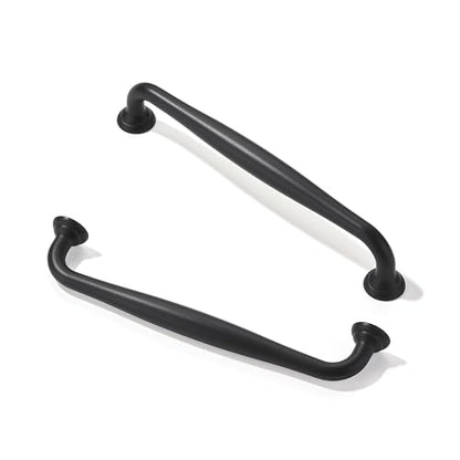 TUNNY 10 Pack Cabinet Handles-6.3"/160mm Screw Spacing Matte Black Furniture Hardware Handles for Kitchen Cabinets Bedroom Dresser Wardrobe Cabinet Pulls - color: Matte Black, size: 6.3"(160mm)Hole Center-10Pcs