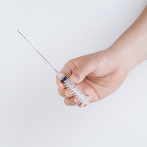 5ml Glue Applicator Syringes with 18G 4 Inch Blunt Tip Long Needles and Cap - size: 5ml