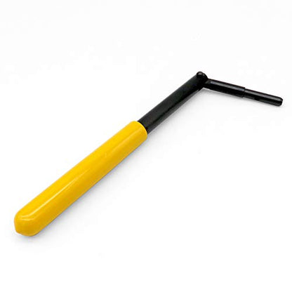 Clip Bender - Made in the USA - Steel tool used for securing T-Post fence clips - Comfortable yellow rubber grip - Black oxide coating to prevent rust. From LockNLube. - size: One-size