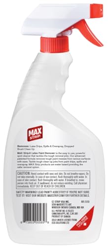 Max Strip Latex Paint Remover Gel Spray, Multi-Surface Safe, 22 fl oz
