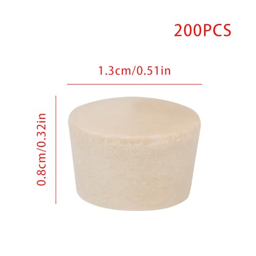 200 Pcs 1/2 Inch（13mm） Wood Plugs Wooden Hole Plugs Screw Hole Plugs Wooden Button Plugs Hole for Locking Hole Tube Furniture（1/2 Inch） - size: 1/2 Inch（13mm）