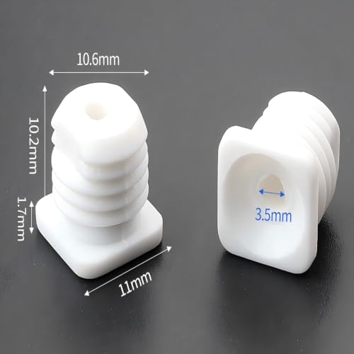 8mm Plastic Hinge Dowel Inserts – 30 Pcs with Screws, Repair Stripped Cabinet Hinge Holes, Door Hardware Fix Kit