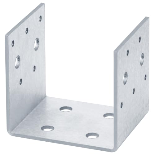 4 PCS 4x4 Post Bracket, Half Post Base for Deck, 11 Gauge