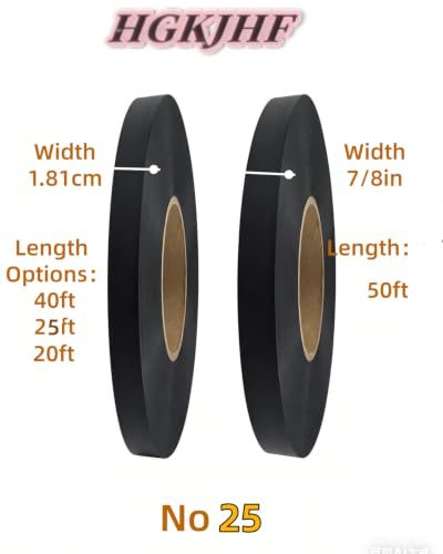 HGKJHFmelamine Edging Tape. pre Coated with hot melt Adhesive Flexible Veneer Edge Edging, Used for Cabinet and Furniture Maintenance (No25-black, 1.81cm*20ft) - color: No25-black, size: 0.71 in*20 ft