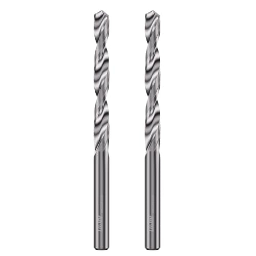 LU&MN Solid Carbide Jobber Drill Bit, 3/16" Dia, 2 Pcs - size: 3/16 in