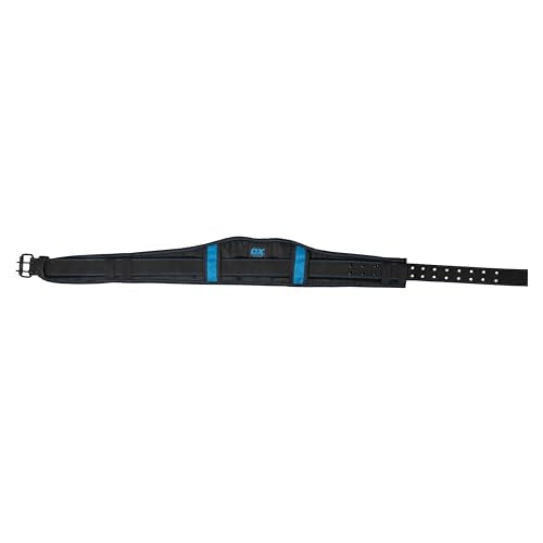 OX Pro Nylon Electrician Tool Belt with Pouches - Electrical Tool Belt with Padded Back Support - Made with Ballistic Nylon and PVC Coated Pouches - Cinturón para Electricista - size: Electrician Tool Belt