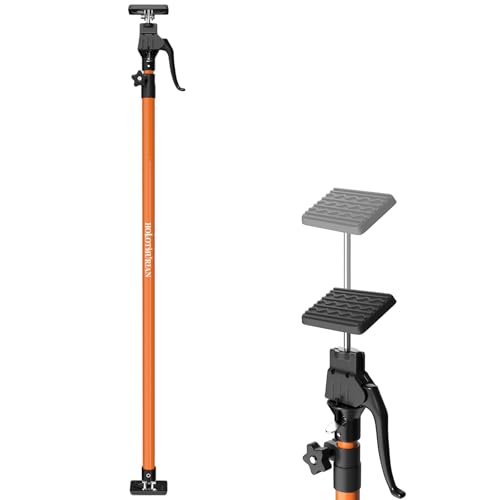 HOLOTHURIAN Cabinet Jack Support Pole, 49.2-114.2 inches Third Hand Tools Adjustable Support Pole, 3rd Hand Support System for Upper Cabinet Installation, 154 LB Capacity, 1-Pack - size: 49.2"-114.2" | 1PC