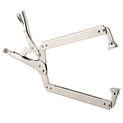 3 Packs 18 Inch Large C Clamp Locking Pliers with Swivel Pads, Heavy Duty Vice Grip Clamp Set, Adjustable Welding Clamps Tools for Woodworking Welding - size: 3PCS 18 Inch without Rubber Handle