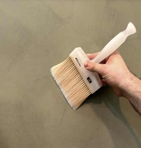 Meoded Lime Wash Brush – Professional Crosshatch Brush for Limewash & Mineral Paints, Natural Bristle Blend - size: 30x70