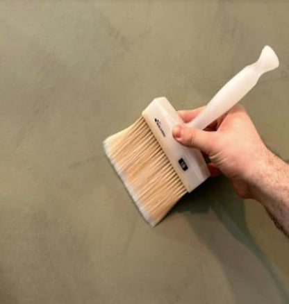 Meoded Lime Wash Brush – Professional Crosshatch Brush for Limewash & Mineral Paints, Natural Bristle Blend - size: 30x100