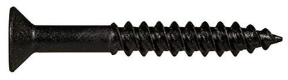 Hard-To-Find Fastener Phillips Flat Twinfast Wood Screws, Black Phosphate, Durable & Secure Indoor Wood Screws for Cabinets, Home Improvement, DIY, Construction, Interior Renovations, #10 x 1-1/2" - size: #10 x 1-1/2" Pack of 100