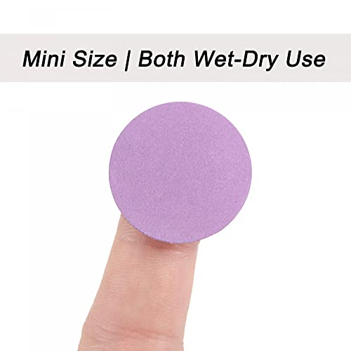 uxcell 25Pcs 1-Inch Purple Sanding Discs 10000 Grits Hook and Loop Professional Aluminum Oxide Sand Paper Mini Size for Wood Metal Paint Finishing - style: 10000 Grit