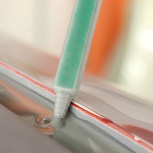 Polymix Self Leveling Seam Sealer 200ml Cartridge & Two Application Mixing Nozzles (Beige)