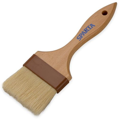 SPARTA Kitchen Basting Brush – 4037600 Basting Brush for Cooking Flat Boar Bristle Brush, Hardwood Handle for Kitchens, Restaurants, Catering, High Heat Food Prep, 4in - size: 9.25" x 4" (Pack of 1)