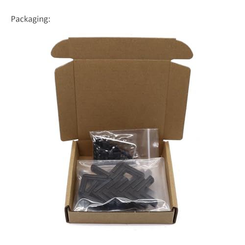 20Pcs Black 10 Series Aluminum Extrusion Profiles 1010 Series L-Shape Interior Corner Connector Joint Bracket with Screws for 10/10 1" x 1" 1 Inch x 1 Inch Extruded Aluminum Profiles - style: 20 set internal bracket with m5