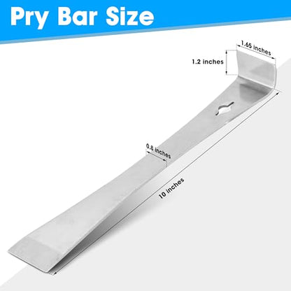 3-In-1 Pry Bar, 10IN Crowbar for Prying, Scraping, Lifting, Pulling