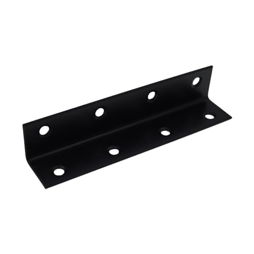 Long L Bracket,ULIFESTAR Black Corner Brace Brackets,Stainless Steel Corner Brackets,Heavy Duty Shelf Bracket,Metal Right Angle Bracket for Wood,170*25mm/6.69*0.98''4 PCS - size: 170*25mm/6.69*0.98''