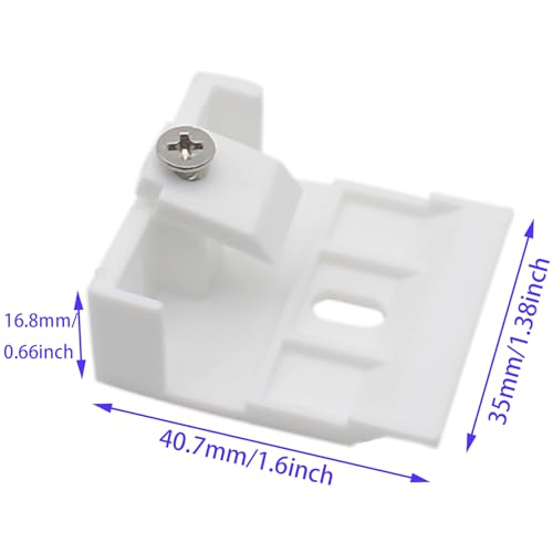 2PCS Venetian Blinds Headrail Support Brackets White Mounting Brackets for Beam Folding Blinds