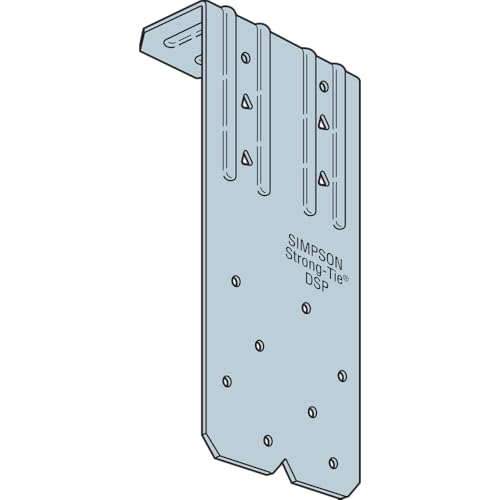 Simpson Strong-Tie DSPZ DSP 18-Gauge ZMAX Galvanized Double-Stud Plate Tie (Pack of 100)