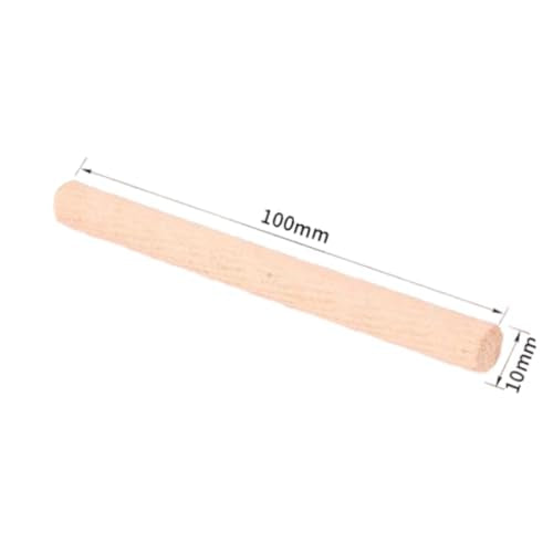 100Pcs Wooden Dowel Pins Kit 3/8 x 4 Inch Small Fluted Wood Dowels Pegs Hardwood Pin for Furniture Woodworking Crafts, Furniture, Door, DIY - size: 10mm x 100mm - 100PCS