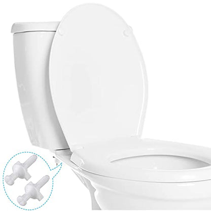 Jetec 8 Pack Toilet Seat Screws Kit, Plastic Bolts Nuts & Washers - color: White