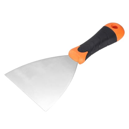 uxcell Putty Knife 4" Stainless Steel Paint Scraper Flexible Drywall Repair Mud Knives for Removing Cement Wallpaper Mud Adhesive Taping - size: 4"