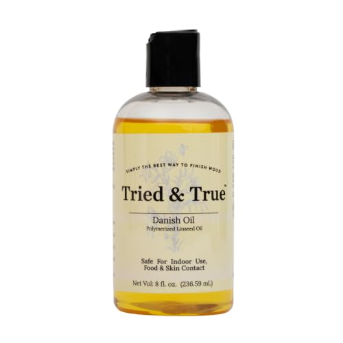 Tried & True Danish Oil, Polymerized Linseed Oil Wood Finish & Sealer,8 oz. - size: 8oz