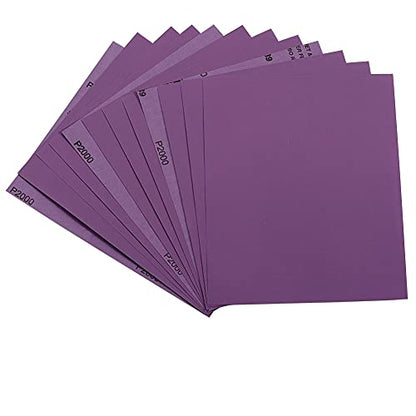 Sandpaper 2000 Grit, Wet Dry Sanding Sheets 9 x 11 Inch, Advanced White Fused Alumina Abrasive Sander Paper for Wood Furniture Finishing, Metal Sanding, Automotive Polishing,12-Sheets - style: 2000 Grit