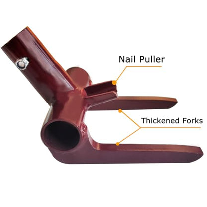Pallet Buster Tool Pallet Breaker Head Only, Pallet Disassembly Tool with Nail Puller, Pallet Removal Tool for Removing Wooden Pallet Boards, Red