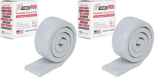 900 Moldable Silicone Putty - Gray Rectangular Shape (Pack of 2) - size: Gray Rectangular (Pack of 2)