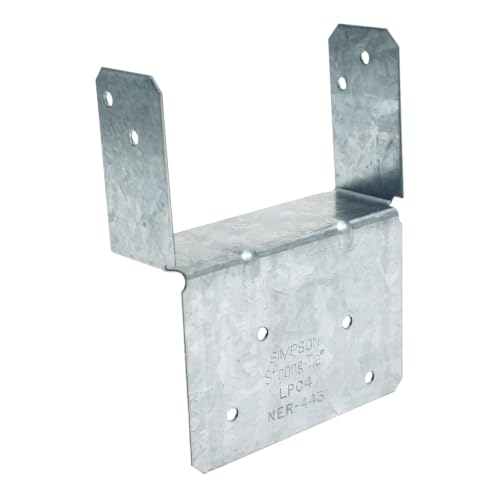 Simpson Strong-Tie LPC4Z ZMAX Galvanized Adjustable Post Cap for 4X Nominal Lumber, 18-Gauge Steel, G185 Coating, Two-Piece Post-to-Beam Connector, 40-Pack