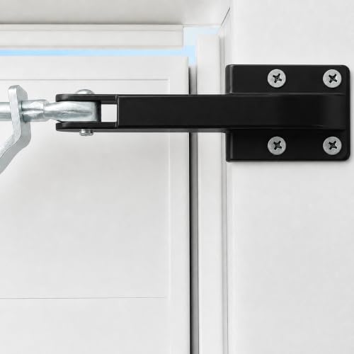 Black Door Jamb Bracket Hardware, Storm Door Closer Bracket Replacement - color: 1 Black