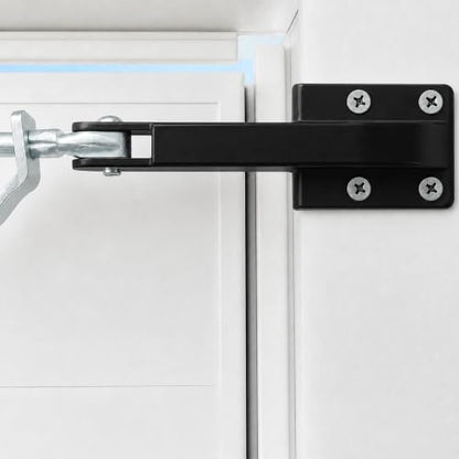 Black Door Jamb Bracket Hardware, Storm Door Closer Bracket Replacement - color: 1 Black