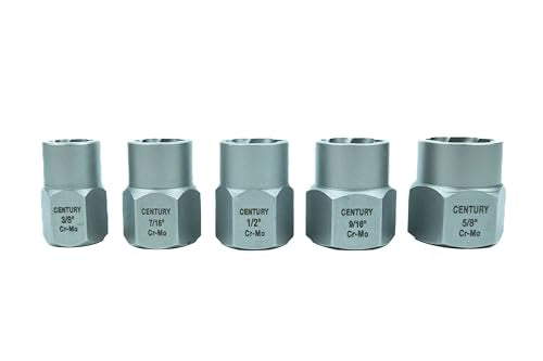Century Drill & Tool 73425 Bolt Extractor Set, 6 Piece - size: 6 Piece