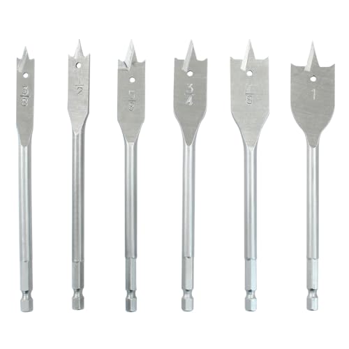 6pcs Spade Drill Bits