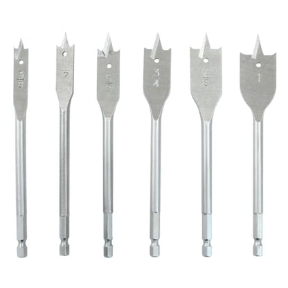 6pcs Spade Drill Bits